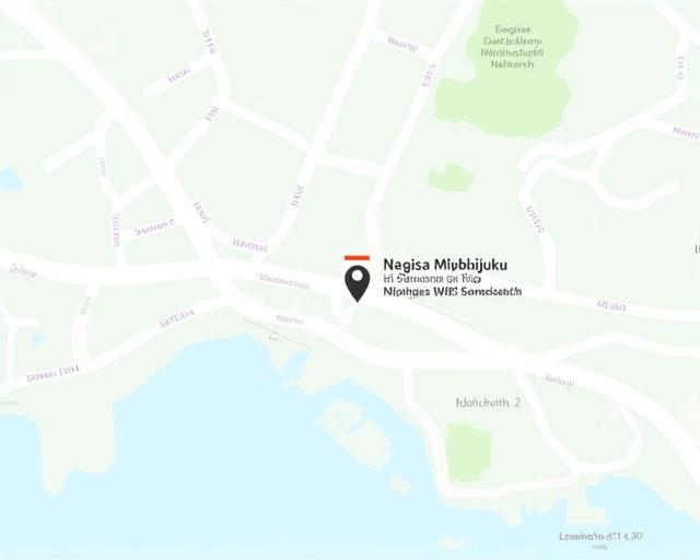渚雅塾の所在地を示す地図